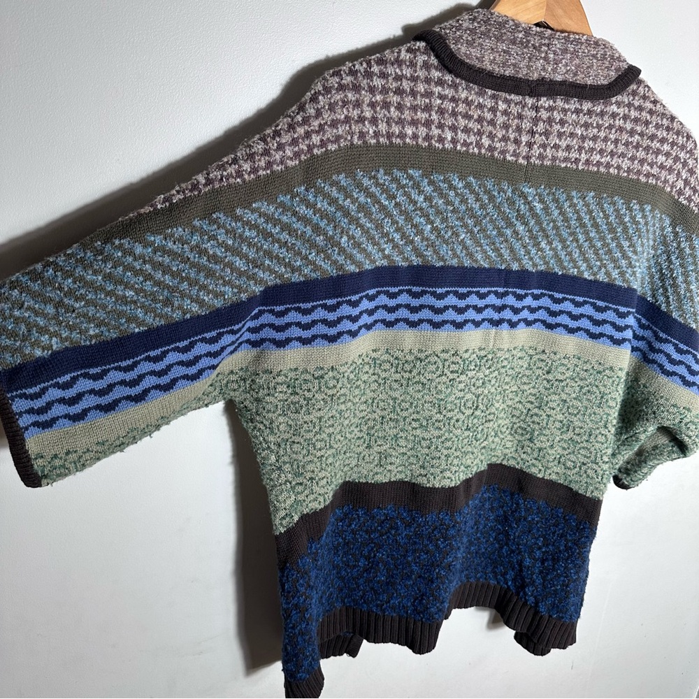 Multiple Patterned Open-Front Cardigan - Picture 5 of 5